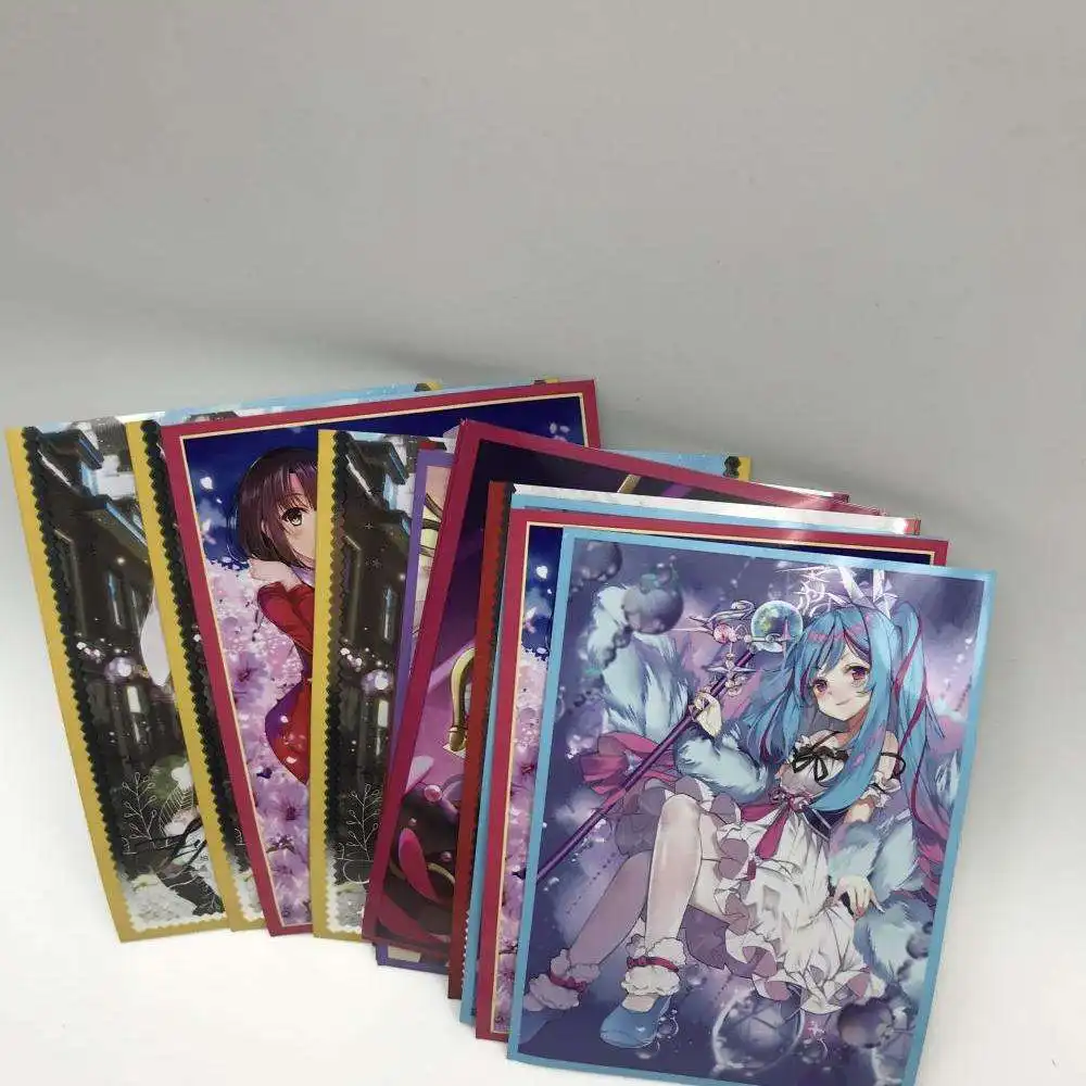 Offre Spéciale 67X92MM PP Hologramme Titulaire De La Carte Emballage Graded Card Sleeves Anime