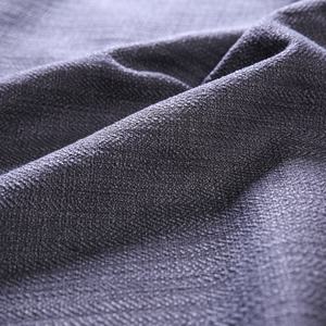 ผ้าหุ้มเฟอร์นิเจอร์โซฟา ทอแบบด็อบบี้ ลายผ้าลินินเทียม สีเทาเข้ม ย้อมเส้นด้าย 100% โพลีเอสเตอร์ ขายดีจากโรงงานในจีน - Product Image 1