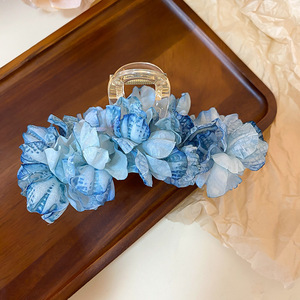 Flower waterfall original hydrangea flower tassel <b>clip</b> 2026 new super fairy ancient style new Chinese style hairpin on the back - Product Image 6