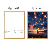 Lampe LED 4D Miracle Frame – Peinture Murale Lumineuse – Série Anime, Jeux, Religion, etc. – Cadeau d'Anniversaire Personnalisé Idéal pour Chambre et Bureau