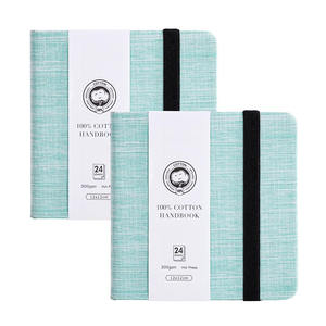 Secolorart <span class=keywords><strong>aquarelle</strong></span> Journal 300gsm presse <span class=keywords><strong>à</strong></span> chaud sans acide carré Watecolor carnet de croquis pour artistes adultes étudiants - Product Image 1