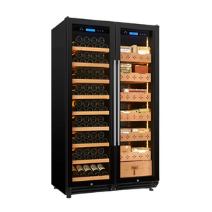 Gabinete para Cigarros NE-171A-12 Profesional con Pantalla Digital, Enfriamiento por Compresor, Humedad Constante y Doble Puerta de Vidrio - Product Image 4