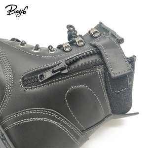 Action Leather Style Classic Fashion Half Steel Toe Work <strong>Boots</strong> for <strong>Man</strong> Custom <strong>Black</strong> - Product Image 6