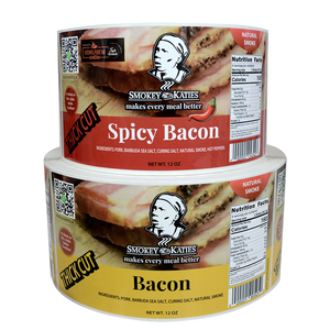 Biểu tượng tùy chỉnh in ấn không thấm nước Vinyl dính nhãn dán nhãn cho thịt bò cà rốt nhựa thực phẩm chai túi đóng gói - Product Image 2