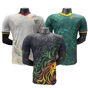 Camiseta de Fútbol de Camerún 2026-27 Personalizada al por Mayor, Versión Jugador Local/Visitante, AFCON Indomitable Lions, Parte Delantera de Spandex/Poliéster - Product Image 1