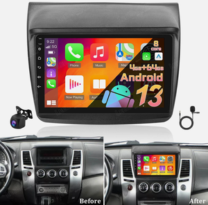 Radio estéreo para coche 4G + 64GB 4core para <span class=keywords><strong>Mitsubishi</strong></span> Triton ML MN 2006-2015 Radio para coche <span class=keywords><strong>Sat</strong></span> Navi GPS BT Android Auto receptor estéreo para coche - Product Image 2