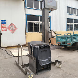 Palan à viande mobile en acier inoxydable Buggy Ascenseur Viande <span class=keywords><strong>Bacs</strong></span> fourre-tout Chariot Machine de levage Machines de traitement des aliments - Product Image 6