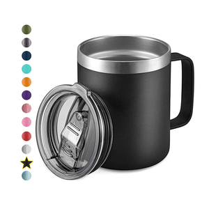 Cốc Bia 10Oz Cách Nhiệt, Cốc Có Tay Cầm Bằng Thép Không Gỉ Hai Lớp Cách Nhiệt - Product Image 3