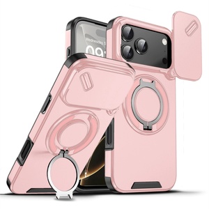 Funda Magnética con Anillo para iPhone 16 15 14 13 12, Funda Protectora con Soporte Ajustable para Lente para iPhone 17 Pro Max - Product Image 6
