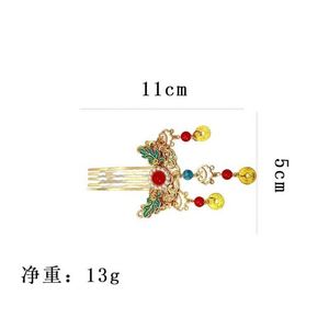 Pinza de Pelo con Flores Estilo Retro para Novia, Elegante Accesorio de Pelo con Perlas de Loto, Ideal para Bodas, Cumpleaños y Fiestas - Product Image 6