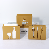 Porte-serviettes en métal minimaliste moderne, boîte à mouchoirs en métal ajourée originale personnalisée, support de papier, organisateur de table à manger