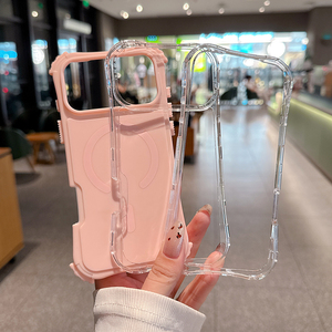 Ốp điện thoại BEAUTYLINE 3 trong <span class=keywords><strong>1</strong></span> từ tính, mẫu mới 2025, có thể tùy chỉnh, chống rơi, dành cho nữ, dành cho iPhone 13 14 15 16 17 Pro Max - Product Image 4