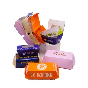 Kraft paper lunch box take out fast food packaging container takeaway food delivery paper box disposable food packaging boxes