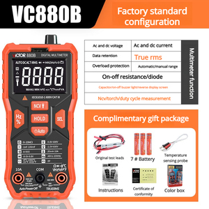 มัลติมิเตอร์อเนกประสงค์ Shengli VC890C - มัลติมิเตอร์ดิจิตอลอัตโนมัติเต็มรูปแบบสำหรับงานซ่อมบำรุงไฟฟ้า - Product Image 3