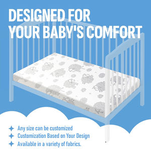 Nova Chegada Máquina Lavável Pele-amigável Removível Berço Memória Espuma Colchão - Product Image 2