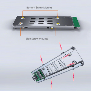 Unestech 1Bay M.2 NVMe PCIe 4.0 khay-ít SSD di động giá bao vây với slimisas SFF-8654 4i - Product Image 2
