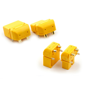 Connecteur PCB Amass Original <span class=keywords><strong>XT60PW</strong></span> à angle droit 90 degrés, plaqué or cuivre, 35A 500V, adaptateur <span class=keywords><strong>m</strong></span>âle-femelle pour alimentation - Product Image 3
