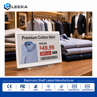LEEKA Fabricante de ESL, OEM ODM, Etiqueta Electrónica Inteligente para Estantes, Etiqueta de Precio Digital ESL Epaper para Tiendas de Ropa y Cosméticos