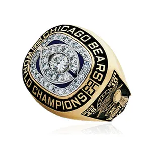 Rendere il vostro unico anelli su misura dei monili 1985 Chicago Bears anello di campionato