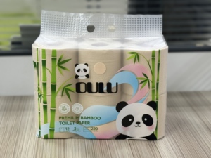 Rollo de Papel Toalla de Pulpa de Bambú Virgen 100% Ecológico, Ultra Suave, de 2 Capas, de Alta Calidad, Venta al por Mayor de Fábrica <span class=keywords><strong>OULU</strong></span> - Product Image 5