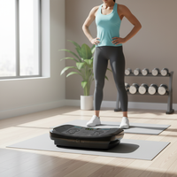 Équipement de gym à domicile, plaque vibrante pour tout le corps, machine d'exercice, plaque vibrante 4D, Crazy Fit Massage, entraînement complet du corps