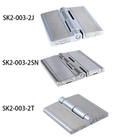 Charnière à soufflet robuste en alliage de zinc 180° résistant à la corrosion, finition chrome perlé, ambidextre, pour fours et armoires industriels extérieurs