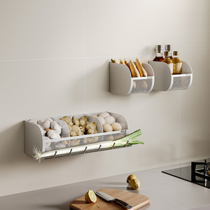 YUSHIJIA nuovo DESIGN <span class=keywords><strong>spezie</strong></span> cipolla zenzero cesto portaoggetti a <span class=keywords><strong>parete</strong></span> cucina <span class=keywords><strong>porta</strong></span> aglio magnetico cesto cucina organizzatore cucina - Product Image 4