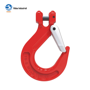 HIDEA G80 Crochet <span class=keywords><strong>de</strong></span> suspension à étrier avec loquet 6 à 32 mm 1,12 à 31,5 t, robuste, en acier forgé super alliage, pour <span class=keywords><strong>levage</strong></span> et remorquage - Product Image 1