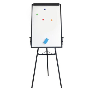 Trípode Flip Chart <span class=keywords><strong>Whiteborad</strong></span>, pizarra fija estable, equipo práctico de enseñanza y reunión, con clips de papel para pasar páginas - Product Image 1