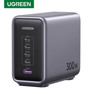 UGREEN 300W GaN <strong>Charger</strong> Desktop Charging Station PD3.1 Gallium Nitride Fast <strong>Charger</strong> <strong>USB</strong> <strong>C</strong> <strong>Charger</strong> for Laptop <strong>MacBook</strong> <strong>Pro</strong> - Product Image 1