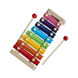 18-Piece Wooden Music Orff Percussion Instruments Sets With Triangle Castanet Ocean <b>Drum</b> Xylophone for Kids Playing Music Gift - Product Image 2