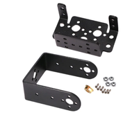 Support de servo MG995/996, pièce de connexion de servo, support de cardan, kit de robot mobile mécanique à deux degrés de liberté