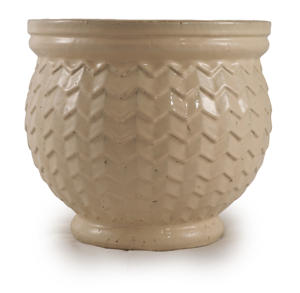 Pot de fleurs en céramique au profil fin, design étroit, respirant, sur pied, pour balcon - Product Image 1