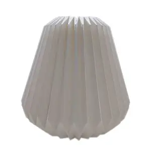 Cubierta de luz colgante de papel blanco plegable, hecho a mano, a granel, oferta