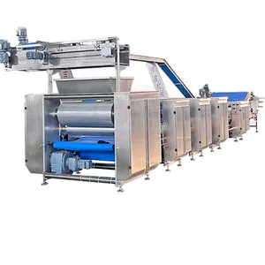 Horizontal high capacity industrial baking equipment energy saving hard biscuit making machine