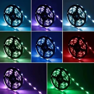 Tira de Luces LED Bluetooth 5V 5050 30LED - Control Remoto de 24 Teclas y Control por Aplicación, Sincronización de Música Activada por Sonido, Luz Ambiental RGB para Fondo de TV - Product Image 6