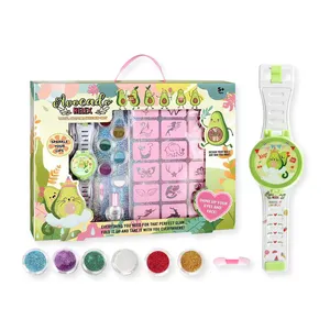 Ragazze bambini Kit cosmetico fai da te giochi di imitazione giocattoli di bellezza Set di tatuaggi Glitter Set di trucco per bambini