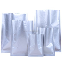 Feuille d'aluminium métallique argenté de qualité alimentaire à 3 côtés, pochette ouverte sous vide thermoscellée pour le stockage, sac en Mylar, emballage avec encoche de déchirure