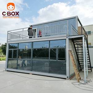 บ้านสำเร็จรูปแบบโมดูลาร์ Cbox เป็นมิตรกับสิ่งแวดล้อม อาคารสำนักงาน 2 ชั้น หอพักคนงาน ค่ายคนงาน บ้านคอนเทนเนอร์เคลื่อนที่ - Product Image 2