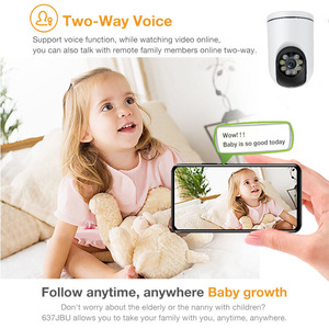 Gran oferta Tuya Graffiti Smart Home cámara de red inalámbrica <span class=keywords><strong>1080p</strong></span> <span class=keywords><strong>2MP</strong></span> CMOS Sensor interior HD <span class=keywords><strong>PTZ</strong></span> con almacenamiento en la nube 1 año de garantía - Product Image 4