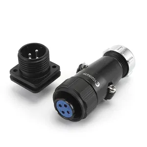 GX16 90 Degree Right Angle XLR 16mm Elbow 2 3 4 5 6 7 8 9 Pin Female Plug Male Chassis Mount Socket Aviation Connector