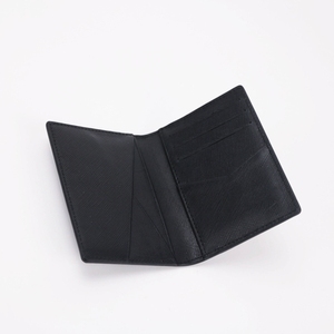 Porte-cartes d'<span class=keywords><strong>identité</strong></span> de crédit de luxe pour hommes Porte-monnaie Slim Saffiano Porte-cartes en cuir véritable Portefeuille - Product Image 5