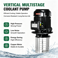 Pompe à liquide de refroidissement COD pour machines-outils CNC, centrifuge, électrique, multi-étages, 0,5 CV, en acier inoxydable