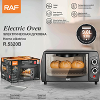 Four à pâtisserie électrique compact RAF R.5320 750W 9L, mini-four de comptoir avec porte en verre, minuterie et contrôle de la chaleur pour la cuisine à domicile