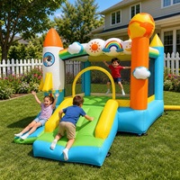 Mini château gonflable avec toboggan pour enfants, combo de jeux gonflables pour sauter, Noco