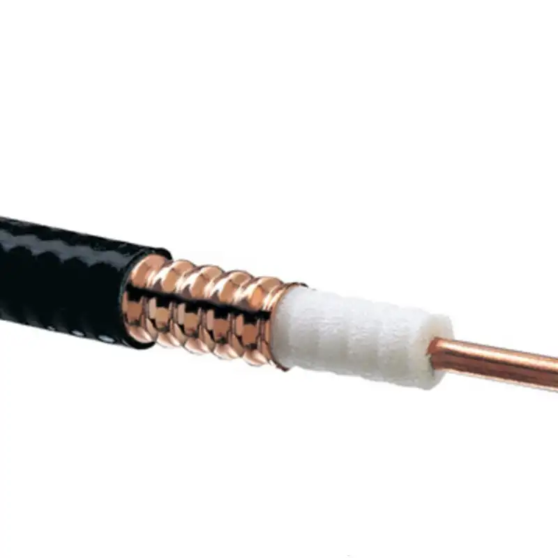 Fabriek Prijs 50ohm Coaxiale Kabel Gegolfde Andrew Heliax Telecom Feeder Kabel 1/2 3/4 7/8 Hoge Kwaliteit Rf Lekkende Feeder Kabel