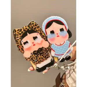 Nouvelle Coque de Télé<span class=keywords><strong>phone</strong></span> Créative Motif Léopard Cry <span class=keywords><strong>Baby</strong></span> pour iPhone 17, 17 Pro Max, iPhone 16 Pro Max avec Miroir et Chaîne - Product Image 2