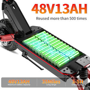 สกู๊ตเตอร์ไฟฟ้าสำหรับผู้อยู่อาศัยในอพาร์ตเมนต์ รุ่น Dirt <span class=keywords><strong>Rocket</strong></span> T9 48V มอเตอร์คู่ ไฟ LED มอเตอร์ 750W ระยะทาง 30-40 กม. พับได้ รับน้ำหนักได้ 150 กก. - Product Image 5