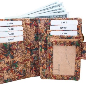 Vegan Women Clutch <b>Wallet</b> Cork Leather <b>Wallets</b> PU Leather Slim RFID Blocking <b>Card</b> <b>Holder</b> <b>Wallet</b> Purse for Women - Product Image 6