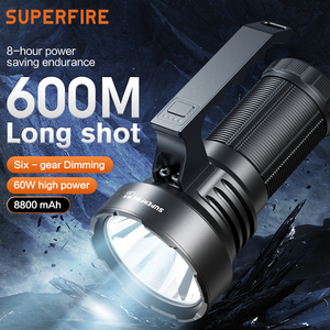 Hot bán công suất cao xách tay ánh sáng hợp kim nhôm dẫn 5000 lumen đèn pin - Product Image 2